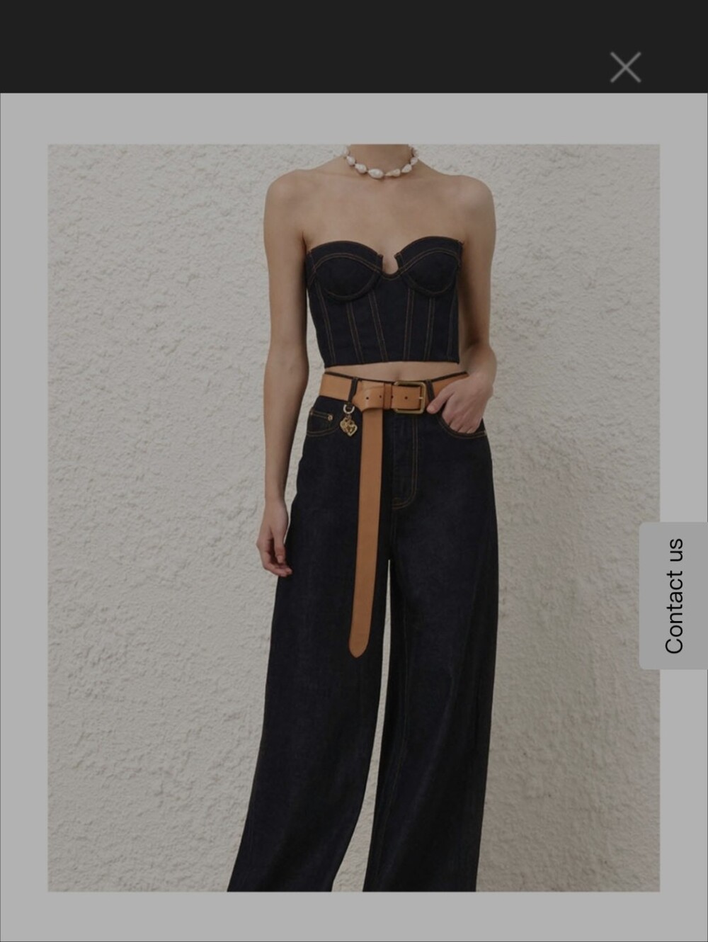 Zimmerman Crush Denim SET Corset Sz.0 & Jeans Size 25
